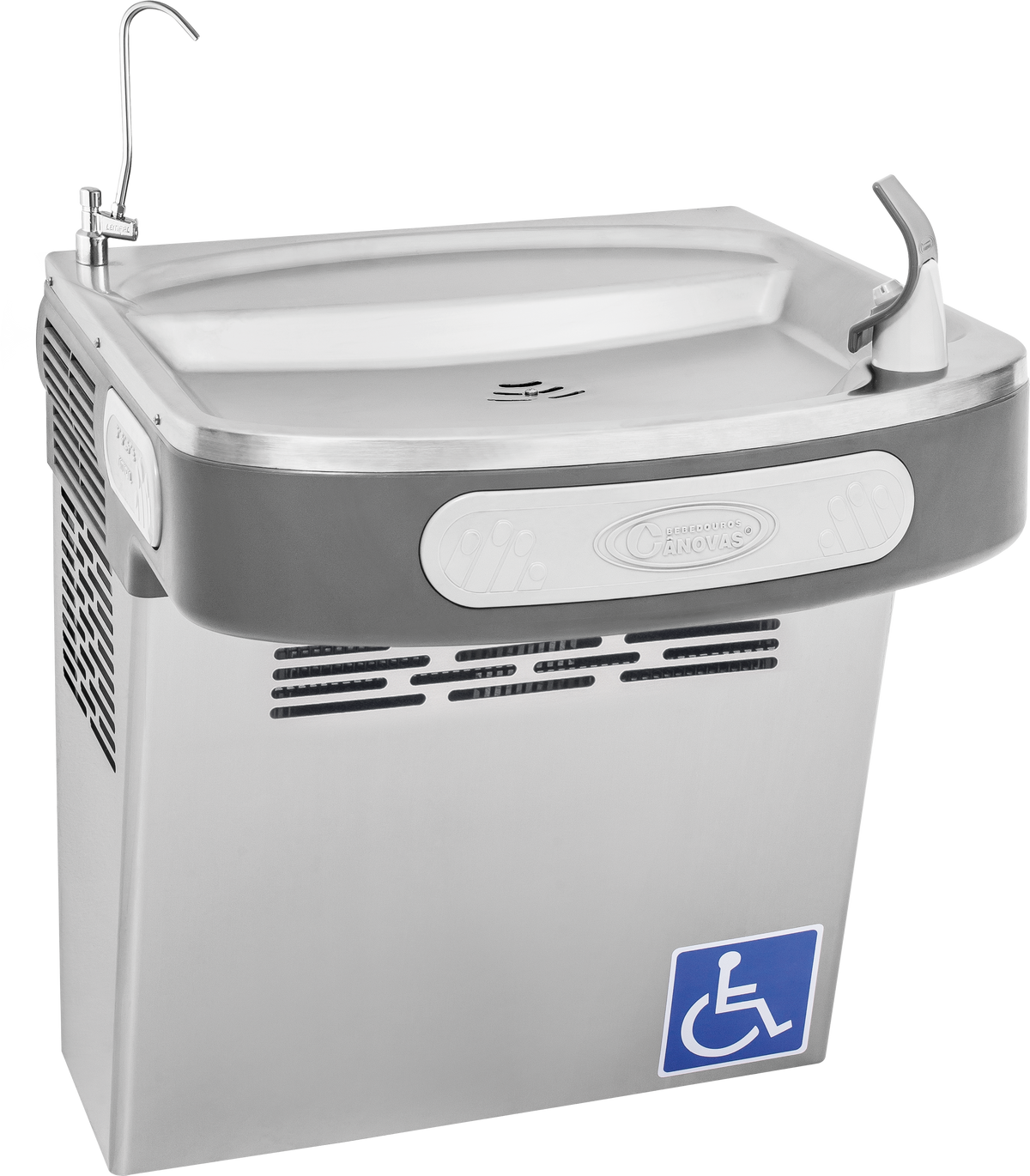 Bebedouro Acessível Cânovas LIFE 100 • INOX • 2 Torneiras