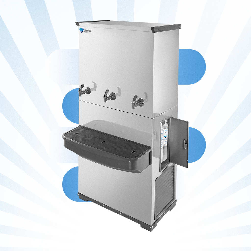 Bebedouro Industrial Cânovas RESIST 100 • INOX • 3 Torneiras