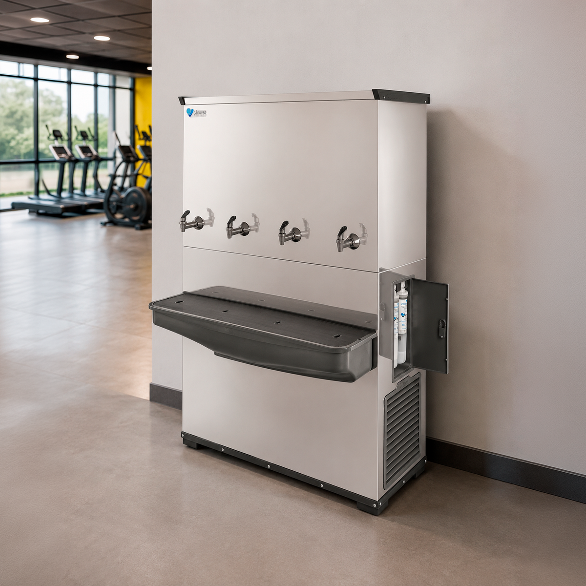 Bebedouro Industrial Cânovas RESIST 200 • INOX • 4 Torneiras