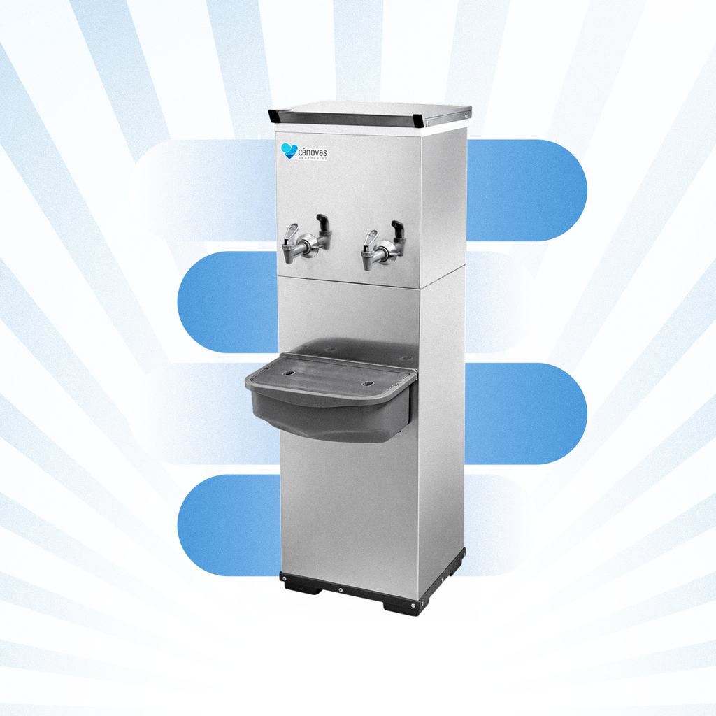 Bebedouro Industrial Cânovas START 25 • INOX • 2 Torneiras