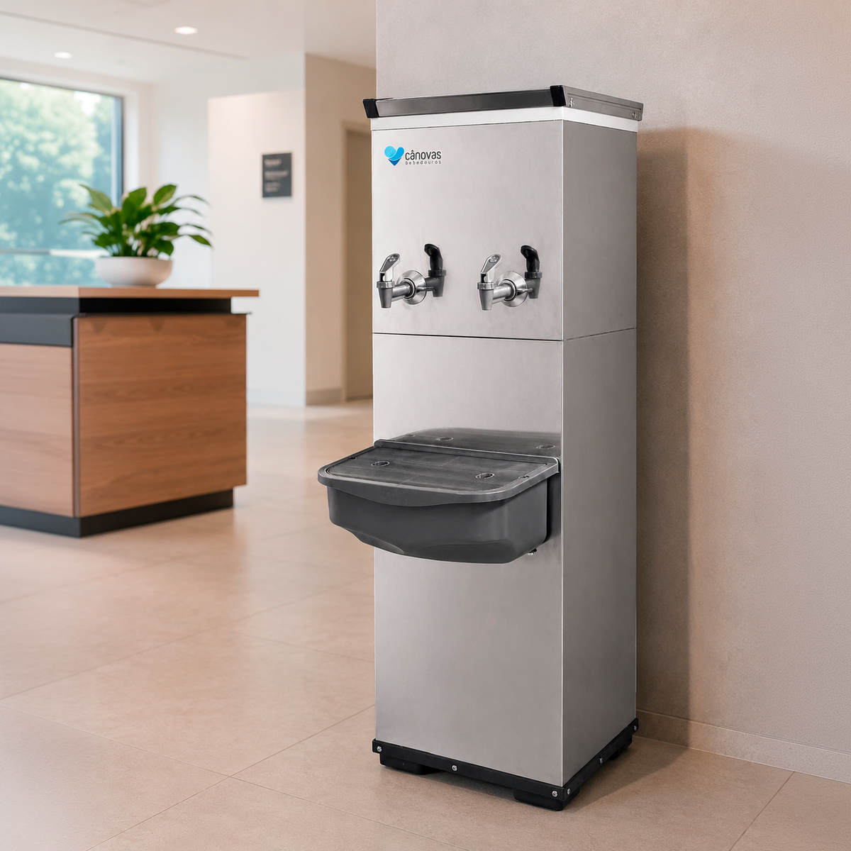 Bebedouro Industrial Cânovas START 25 • INOX • 2 Torneiras