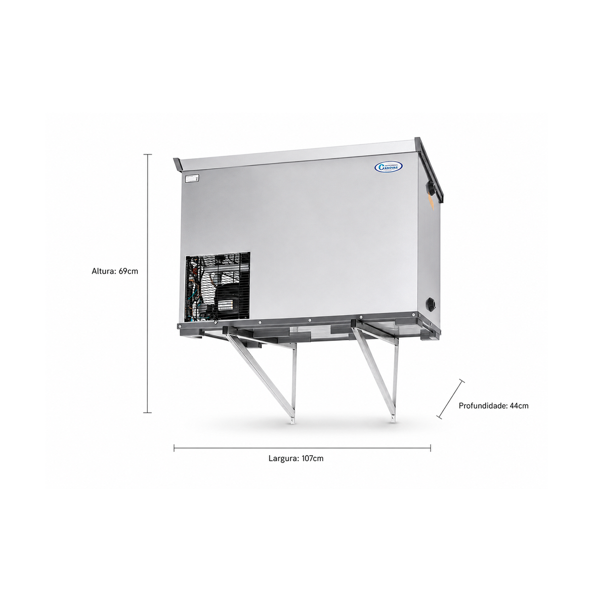 Bebedouro Industrial Cânovas LS 180L • INOX • Suspenso