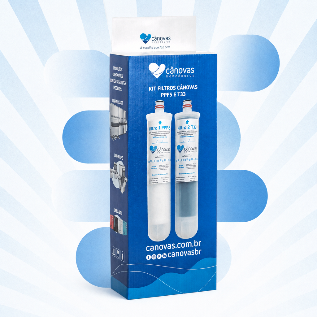 Kit Filtros Originais Cânovas PPF-5 e T33 • Dupla Filtragem